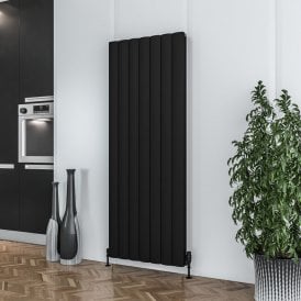 Eastbrook Guardia 600mm x 1040mm Aluminium Radiator Matt Black   86.0497