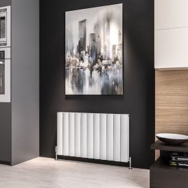 Eastbrook Guardia 600mm x 1040mm Aluminium Radiator Matt White   86.0047