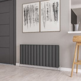 Eastbrook Guardia 600mm x 1230mm Aluminium Radiator Matt Anthracite   86.0051