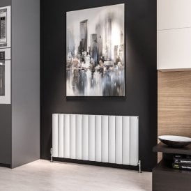 Eastbrook Guardia 600mm x 1230mm Aluminium Radiator Matt White   86.0050
