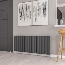 Eastbrook Guardia 600mm x 1420mm Aluminium Radiator Matt Anthracite   86.0171