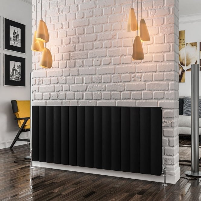 Eastbrook  Guardia 600mm x 1420mm Aluminium Radiator Matt Black   86.0172