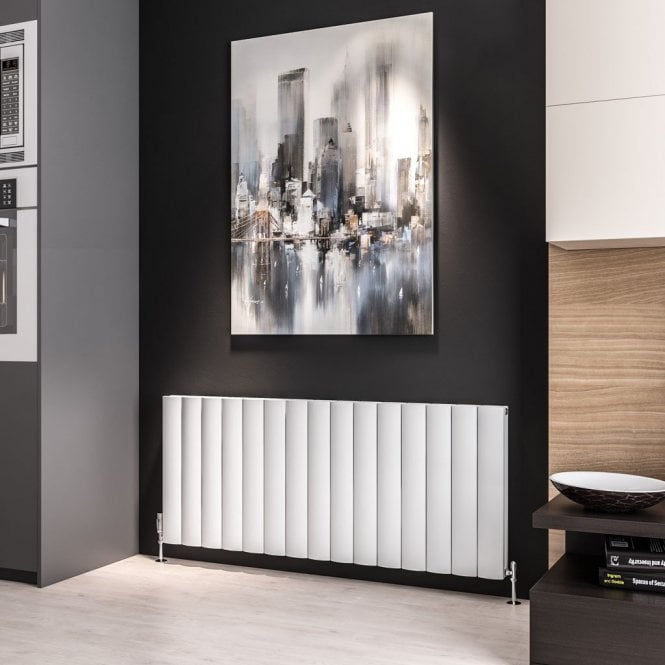 Eastbrook  Guardia 600mm x 1420mm Aluminium Radiator Matt White   86.0170