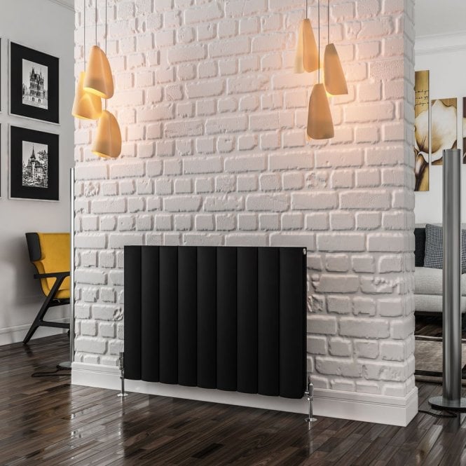 Eastbrook  Guardia 600mm x 850mm Aluminium Radiator Matt Black   86.0046