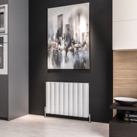Eastbrook Guardia 600mm x 850mm Aluminium Radiator Matt White   86.0044