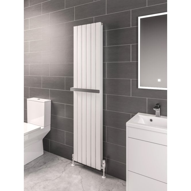 Eastbrook  Hadleigh 1800mm x 275mm Aluminium Radiator Matt White   86.0246