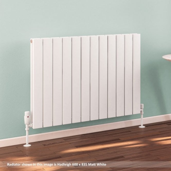 Eastbrook  Hadleigh 600mm x 625mm Aluminium Radiator Matt White   86.0242