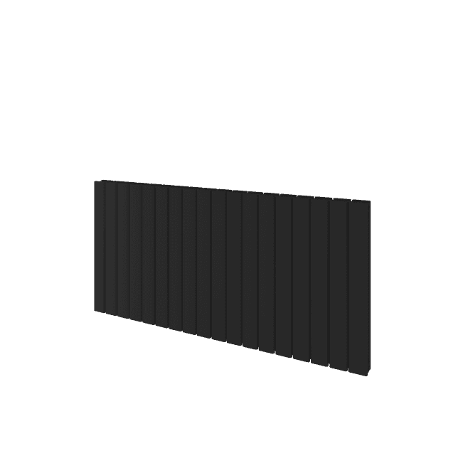 Eastbrook  Hadleigh 600mm x 835mm Aluminium Radiator Matt Black   86.0259