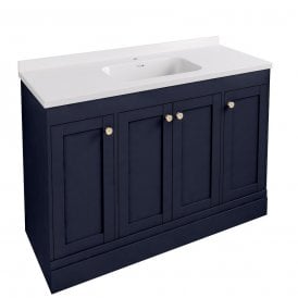 Eastbrook Hardwick 1200mm Polymarble Square Single Bowl Basin White   36.2047