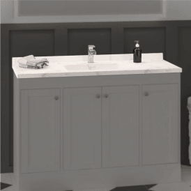 Eastbrook Hardwick 1200mm Quartz Square Single Bowl Basin White   36.2048