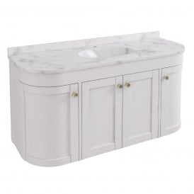 Eastbrook Hardwick 1200mm Single Bowl Wall Hung Vanity Unit Matt White   36.2019
