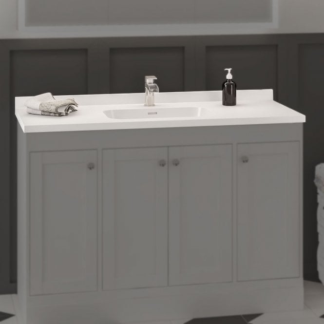 Eastbrook  Hardwick 1200mm Square Single Bowl Basin White   37.2049