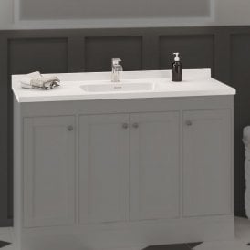 Eastbrook Hardwick 1200mm Square Single Bowl Basin White   37.2049