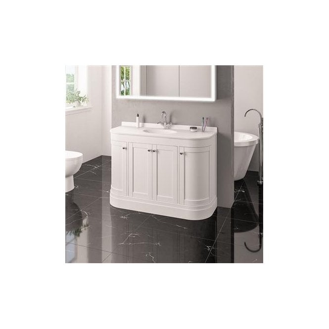 Eastbrook  Hardwick 120cm Traditional Unit Matt White   36.0021