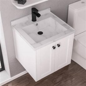Eastbrook Hardwick 500mm Quartz Square Basin White   36.2033