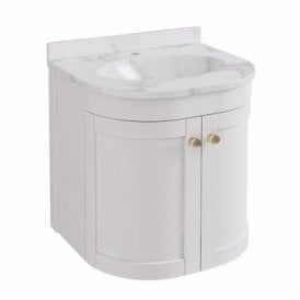 Eastbrook Hardwick 50cm Wall Hung Unit Matt White   36.2011