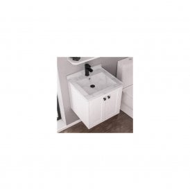 Eastbrook Hardwick 600mm Quartz Square Basin White   36.2037