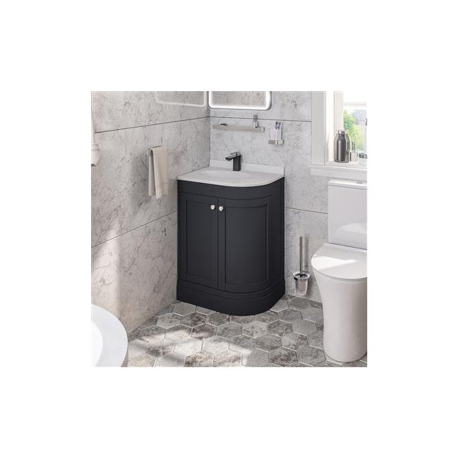 Eastbrook  Hardwick 60cm Corner Cabinet Left Hand Matt Anthracite   36.0010