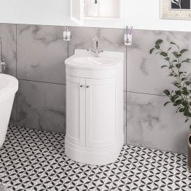 Eastbrook Hardwick 60cm Traditional Unit Matt White   36.0006