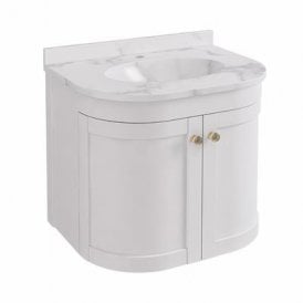 Eastbrook Hardwick 60cm Wall Hung Unit Matt White   36.2013