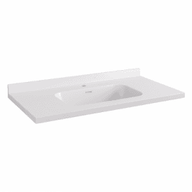 Eastbrook Hardwick 900mm Polymarble Square Basin White   36.2042