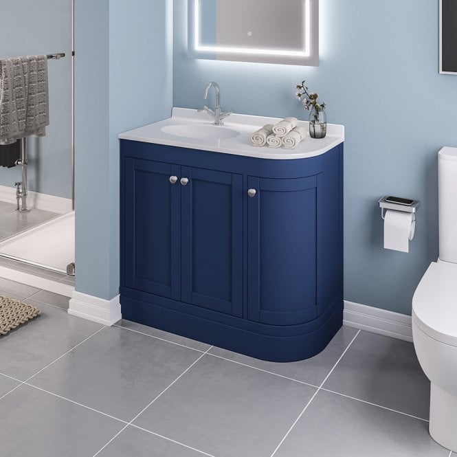 Eastbrook  Hardwick 90cm Corner Unit Left Hand Cobalt Blue   36.0067