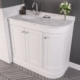 Eastbrook Hardwick Quartz Corner 90cm Basin Left Hand   36.4005