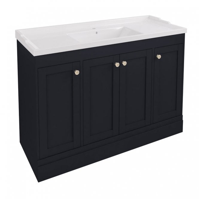 Eastbrook  Hardwick Straight 1200mm Single Bowl Floor Standing Vanity Unit Anthracite   36.2046