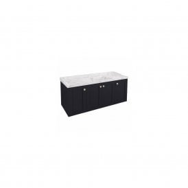 Eastbrook Hardwick Straight 1200mm Single Bowl Wall Hung Vanity Unit Anthracite   36.2063