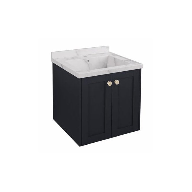 Eastbrook  Hardwick Straight 500mm Wall Hung Unit Anthracite   36.2056