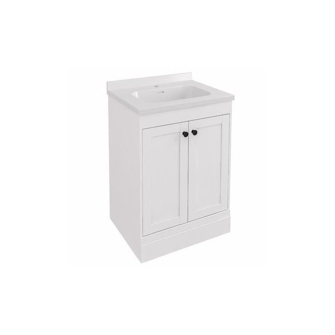 Eastbrook  Hardwick Straight 600mm Floor Standing Unit Matt White   36.2034