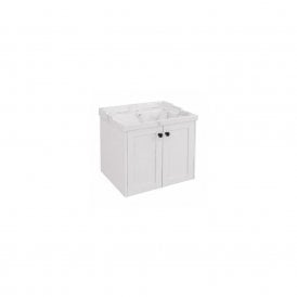 Eastbrook Hardwick Straight 600mm Wall Hung Matt White   36.2057
