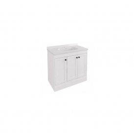 Eastbrook Hardwick Straight 900mm Floor Standing Unit Matt White   36.2039