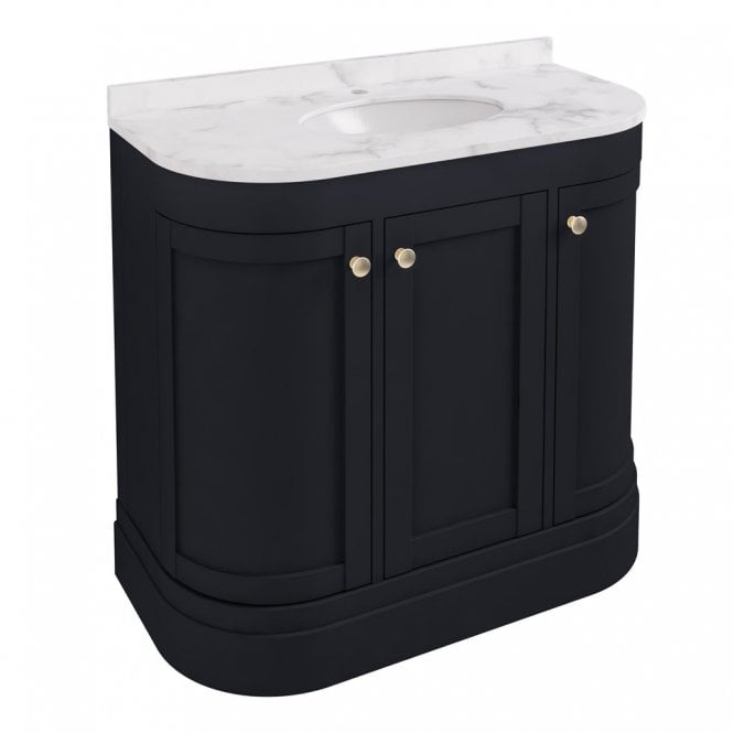 Eastbrook  Hardwick Straight 900mm Single Bowl Floor Standing Vanity Unit Anthracite   36.2067