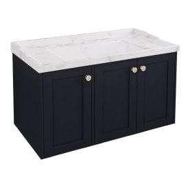 Eastbrook Hardwick Straight 900mm Wall Hung Unit Anthracite   36.2061