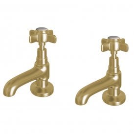 Eastbrook Haymarket Bath Taps Brushed Brass   79.2004