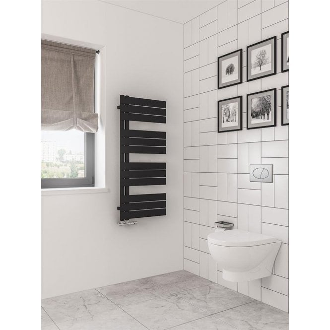 Eastbrook  Helmsley 1150mm x 500mm Towel Rail Matt Black   89.0640