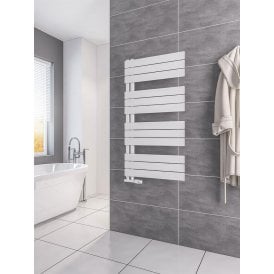 Eastbrook Helmsley 1150mm x 600mm Towel Rail Matt White   89.0617