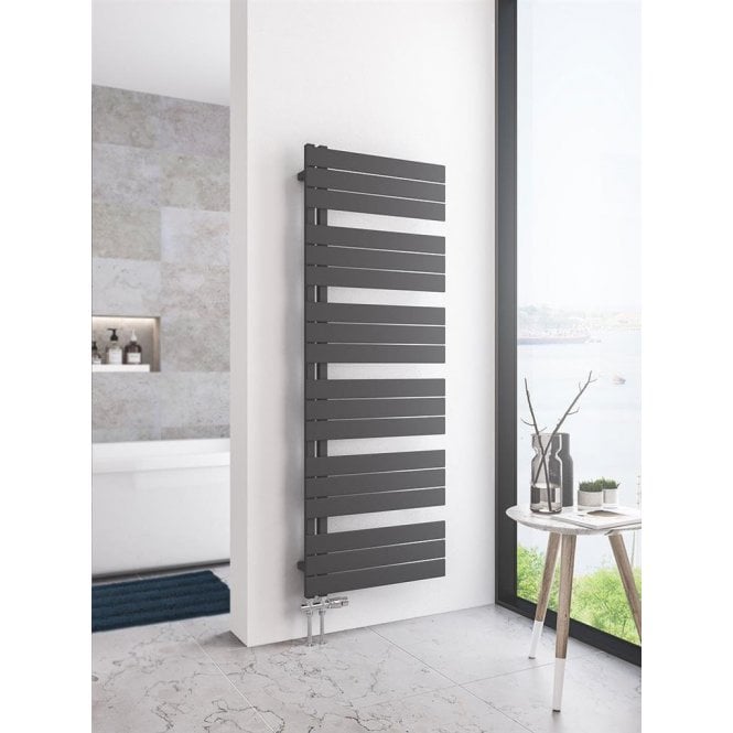 Eastbrook  Helmsley 1640mm x 600mm Towel Rail Matt Anthracite   89.0637