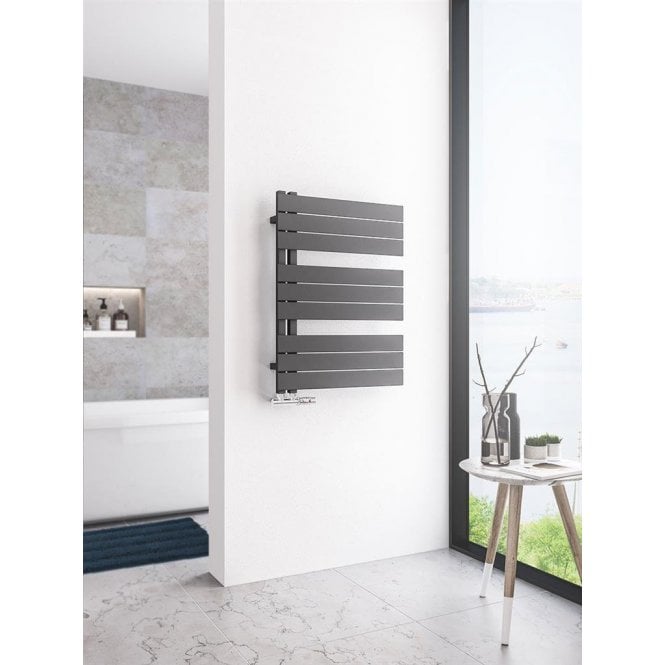 Eastbrook  Helmsley 800mm x 600mm Towel Rail Matt Anthracite   89.0631