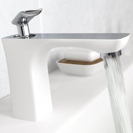 Eastbrook Helston Basin Mono Inc Waste Matt Smooth White/Chrome   93.0072