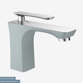 Eastbrook Helston Basin Mono Inc Waste Matt Textured Grey/Chrome   93.0082