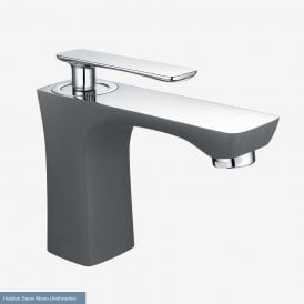 Eastbrook Helston Basin Mono Mixer Tap Inc Waste Gloss Anthracite & Chrome   93.0074