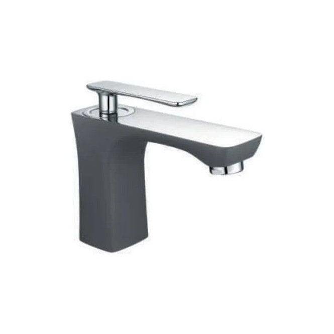 Eastbrook  Helston Basin Mono Mixer Tap Inc Waste Matt Textured Anthracite & Chrome   93.0075