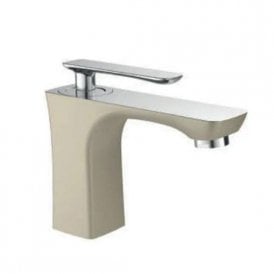 Eastbrook Helston Basin Mono Mixer Tap Inc Waste Matt Textured Cappuccino & Chrome   93.0085