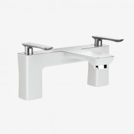 Eastbrook Helston Bath Filler Gloss White/Chrome   93.0014