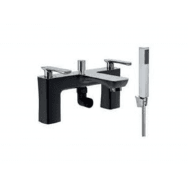 Eastbrook Helston Bath Shower Mixer Tap Inc Kit Matt Textured Black   93.0078