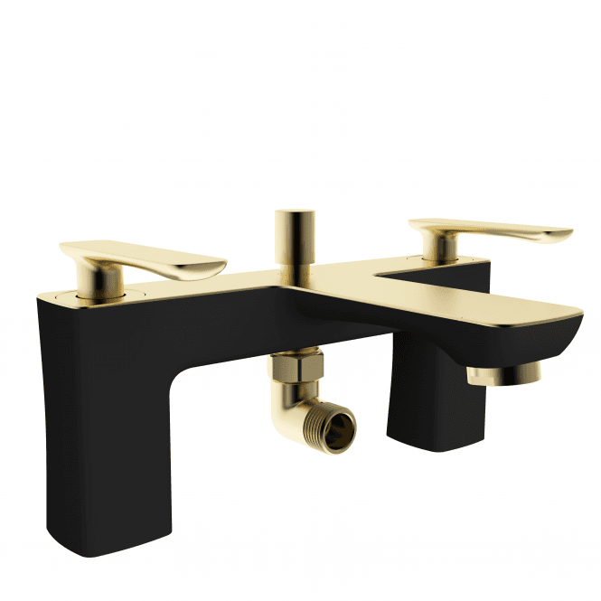Eastbrook  Helston BSM inc kit Matt Smooth Black/Brushed Brass   93.1003