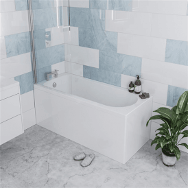 Eastbrook Henbury 3mm Single Ended Twin Grip 1700mm x 700mm 231 Litre Bath   42.0174