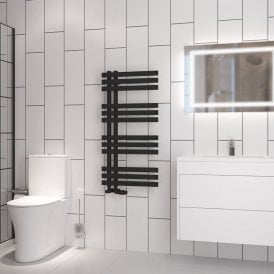 Eastbrook Hurley 1000mm x 500mm Towel Rail Matt Black   89.1725